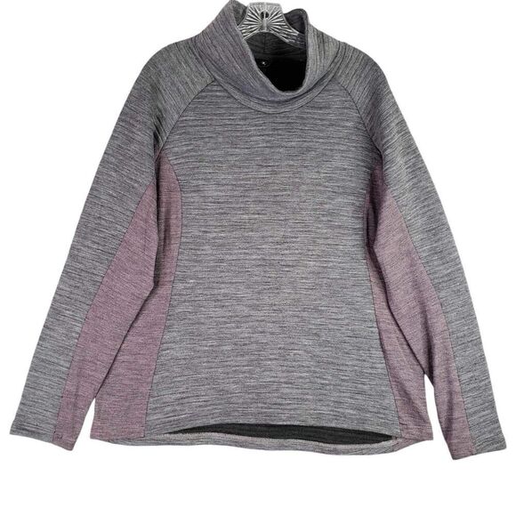 Kuhl Pullover Verena Funnel Neck Gray Red Pullover Women’s Size XL Flaw - Picture 2 of 12